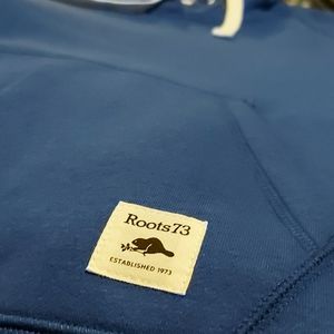 NWT Roots Small Blue Hooded Sweatshirt